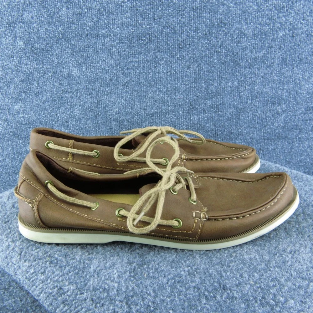 Sonoma Mitchelltan Men Boat Shoe Brown‎ Synthetic Lace Up Size 12 Medium